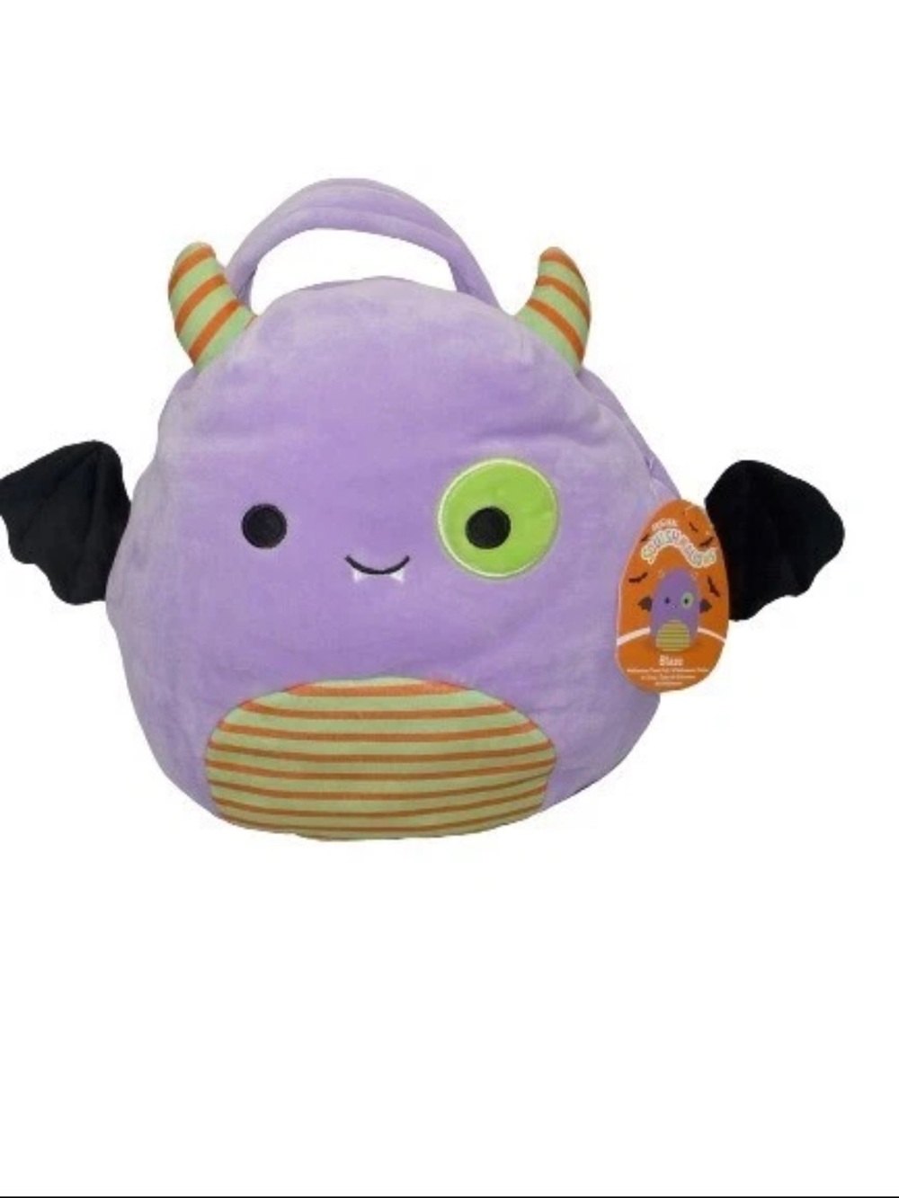 Squishmallows Blaze The Bat Halloween Treat Pail candy bucket